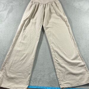 Body Central High Waisted Wide Leg Loose Fit Trendy Lounge Trousers Size M